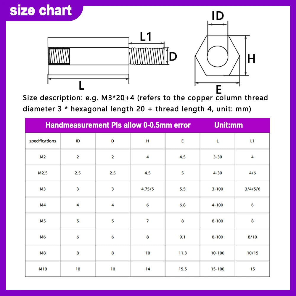 Hex Standoff Male to Female Standoff Spacer Screw M2 M3 M4 M6 M8 303 Stainless Steel PCB Motherboard Rack Stud Length 5~50mm