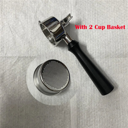 51mm Double Mouthed Coffee Portafilter For Homix/Gypas/Hibrew h11/Oster/Phico Coffee Machine Stainless Steel Coffee Handle