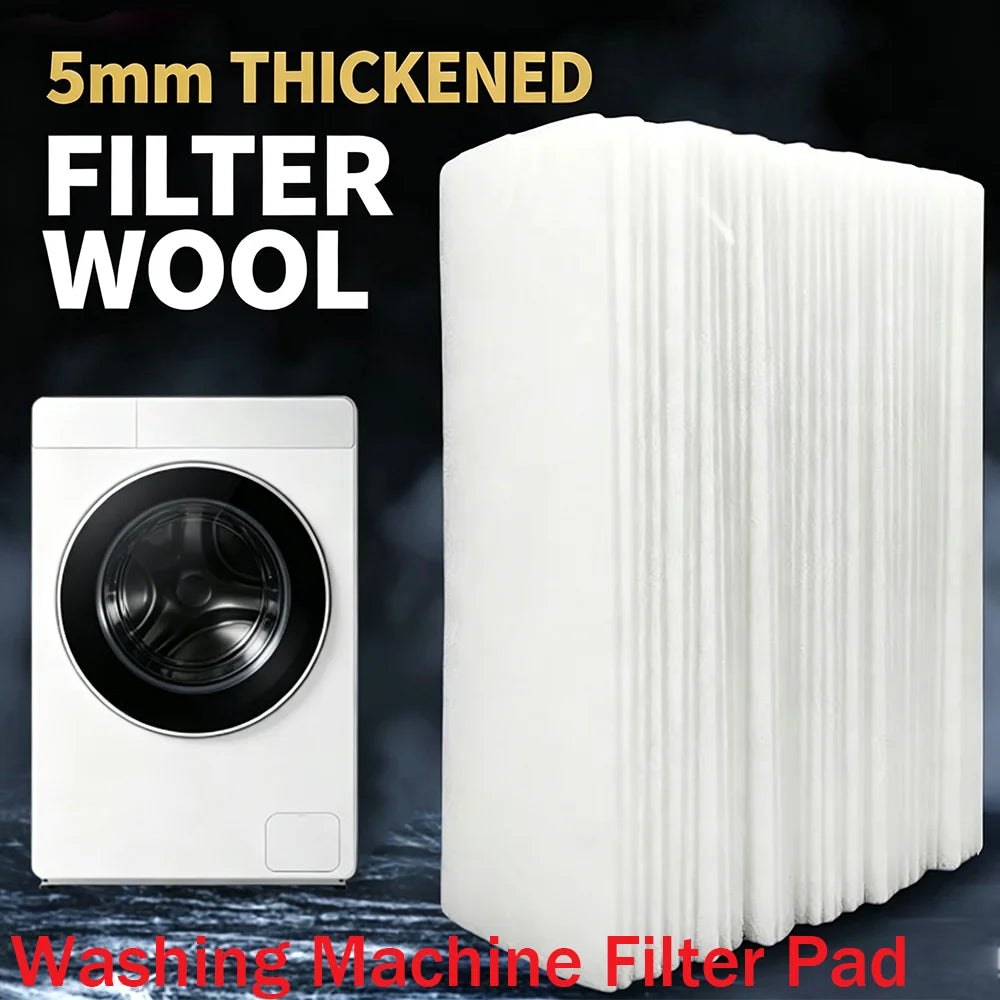 Washing Machine Filter Cotton Pads, Filter Cotton, Washing Machine Filter Box Filter Pads Accessories, Filter Net Box Filter Sponge