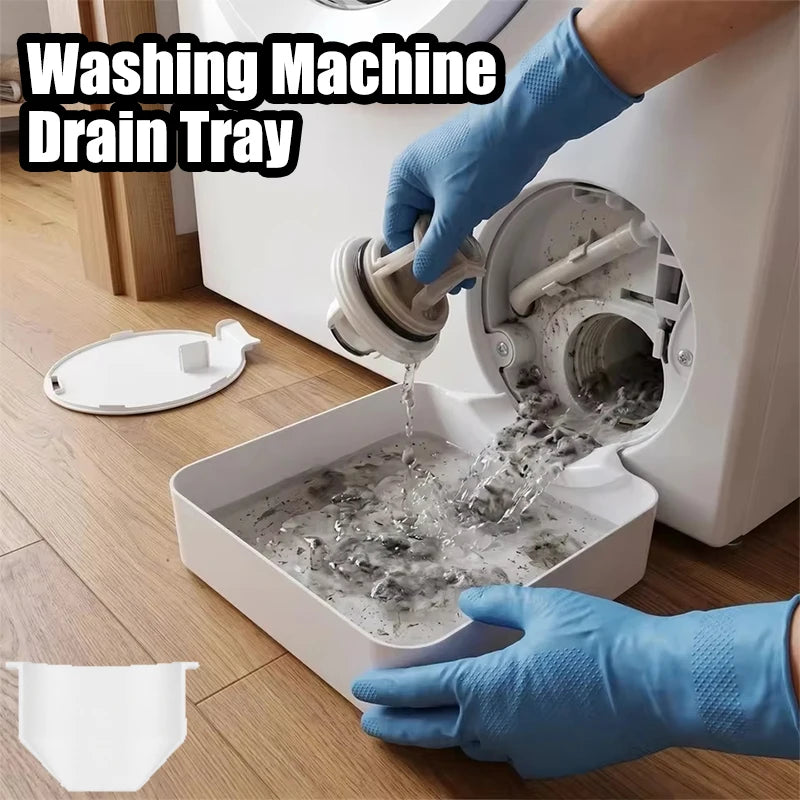 Washing Machine Drain Tray Drain Funnel Proof Tray Water Collection Catch Trays Front Load Washer Drip Catcher Base