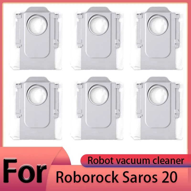 Compatible with Roborock Saros 20 Robot Vacuum Cleaner Accessories Main Brush Side Brush HEPA Filter Mop Cloths Dust Bag Spare Parts