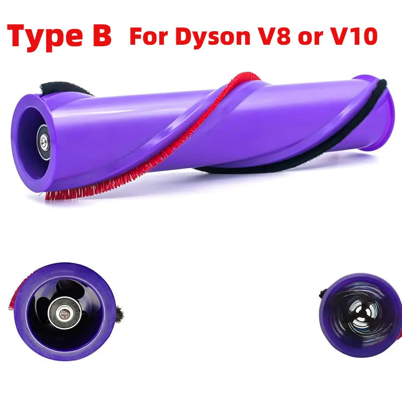 Brush Roller For Dyson V8 or V10 Vacuum Cleaner Replacement Brush Roll Bar(3-Prong or 4-Prong )Part 967485-01/969569-01