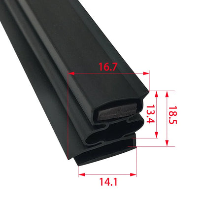Refrigerator Door Seal — 2.5m Magnetic — Uncut Strip