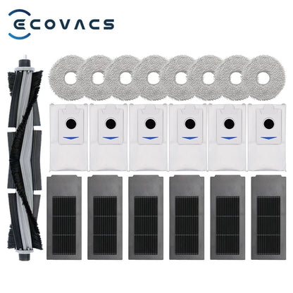Ecovacs Deebot X2 Omni / X2 Pro / X2 Robot Vacuum Accessories Roller Main Side Brush Hepa Filter Mop Cloth Dust Bag Parts