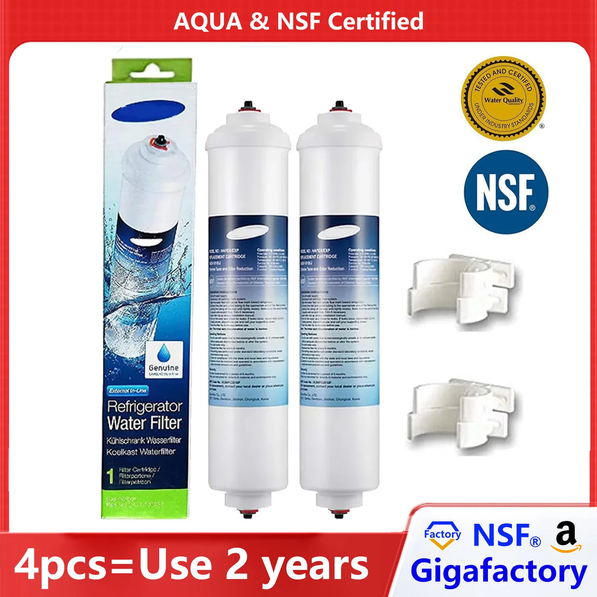 Inline Refrigerator Water Filter — DA29-10105J / HAFEX / 4378411RB Reference