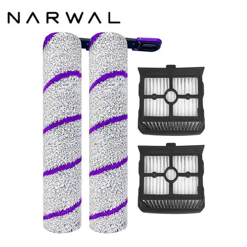Narwal S20 Pro / Rowenta X-Clean 10 Parts Wet Dry Vacuum Cleaner Consumable Roller Brush Filter Accessories