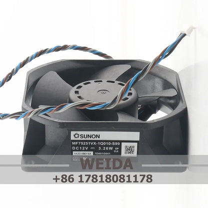 SUNON MF75251VX-1Q010-S99 DC12V 3.26W 7525 75X75X25MM Temperature-Controlled Projector Fan