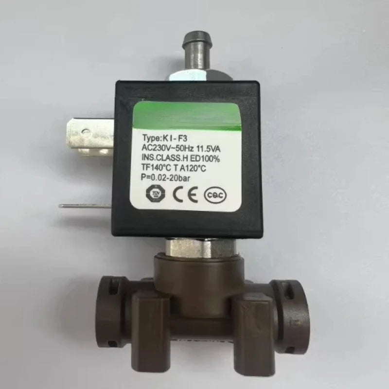 For cnkalun Miniature 3-Way Solenoid Valve KL-F3 0.02–20 bar Snap-On T-Head for Coffee Machines Electric Irons