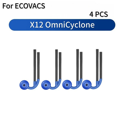 For ECOVACS Deebot X12 OmniCyclone Robot Vacuum Accessories Main Roller Brush Side Brush Dust Bag HEPA Filter Roller Mop Cloth