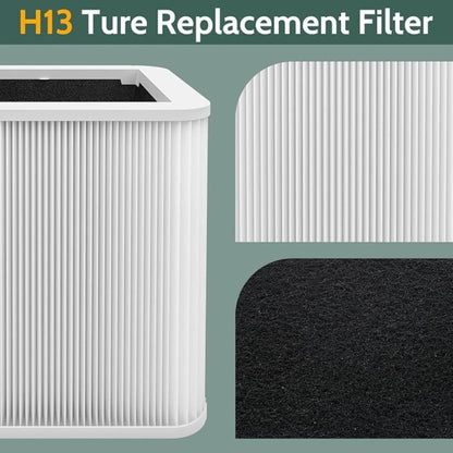 Filters for Blueair Blue Pure 211+ Series Air Purifiers, Household Foldable Particulate and Activated Carbon Filters