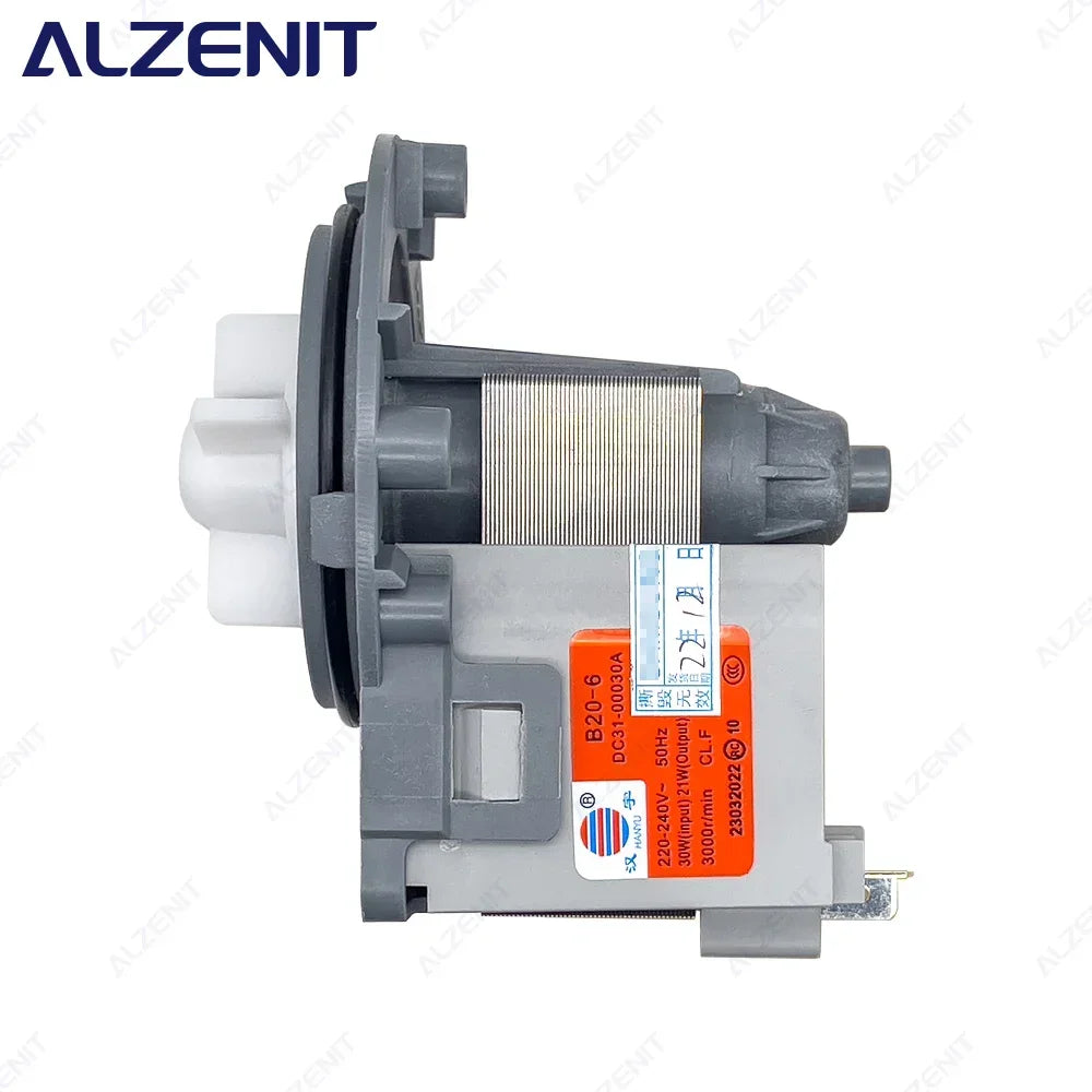 Compatible with Samsung Washing Machine Drain Pump Motor B20-6 220-240V 50Hz 30W 3000r/min DC31-00030A Washer Drainage Parts
