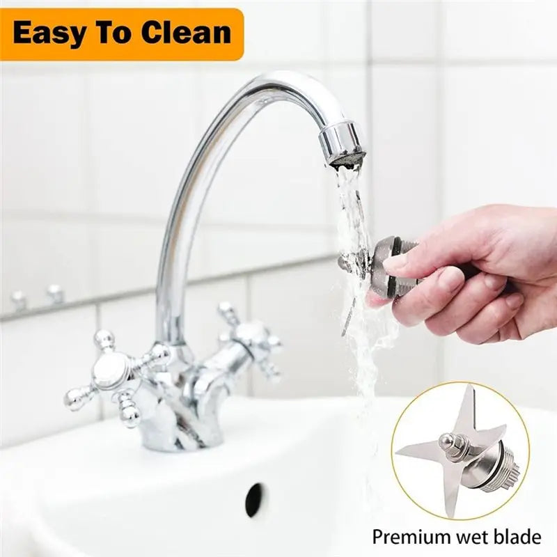 [B25B Blender Wet Blade Stainless Steel Blade Accessories Compatible with 5200 Series Blender Mixer