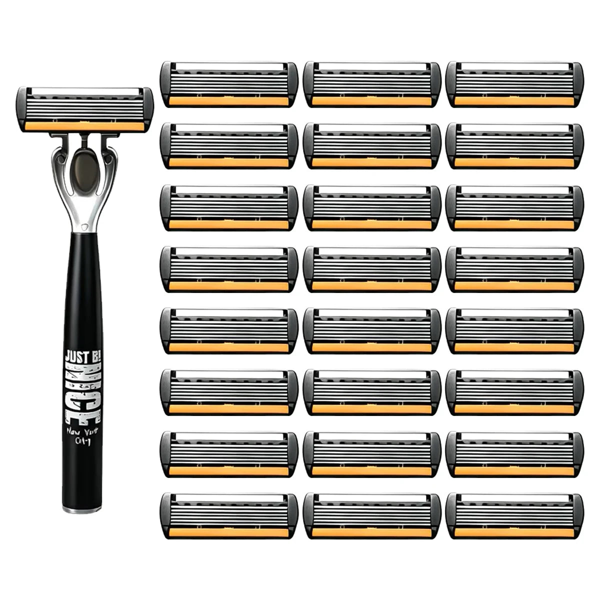 Manual Razor Set with Six-Layer Blades