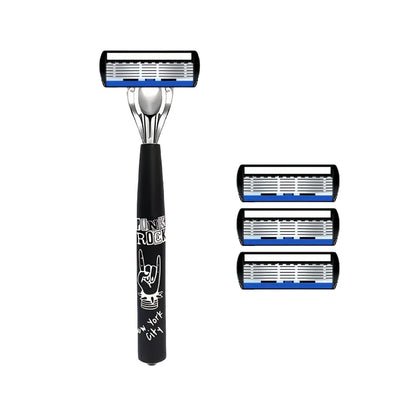 Manual Razor with Six-Layer Blades