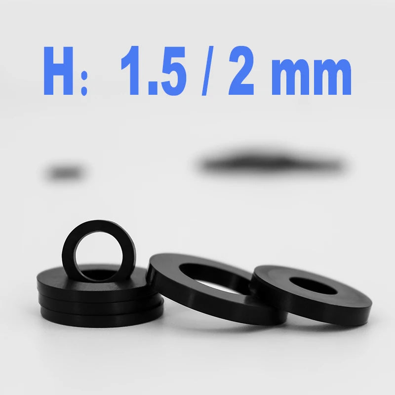 Flat Gasket H1.5-H2mm M2-M20 NBR Rings Sealing Nitrile Rubber Seals Elastic Gasket in Stock Wholesale Washer