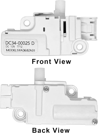 DC34-00025D Washer Washing Machine Door Lock Switch Replacement Compatible with Samsung WW90K74150OX/WW90K74150SC/WW90K74150O DC 12V