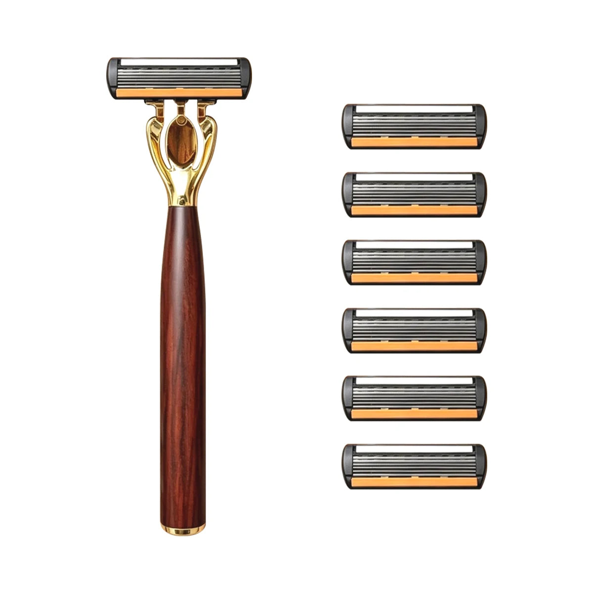 Manual Razor with Six-Layer Blades