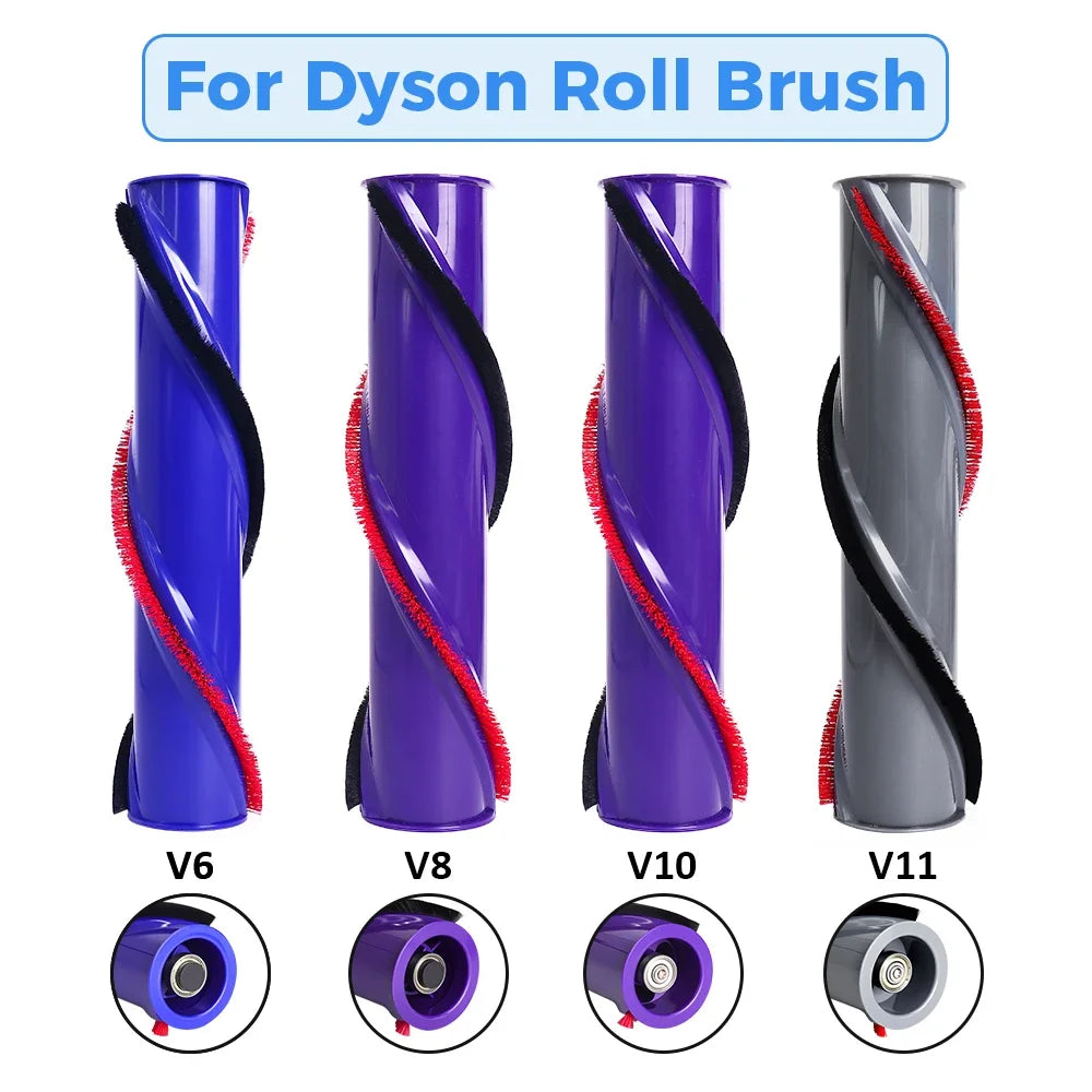 Direct Drive Roller Brush Parts for Dyson V6 V8 V10 V11 Cordless Vacuum Cleaner Main Roller Bar Brush Accessories Replacement