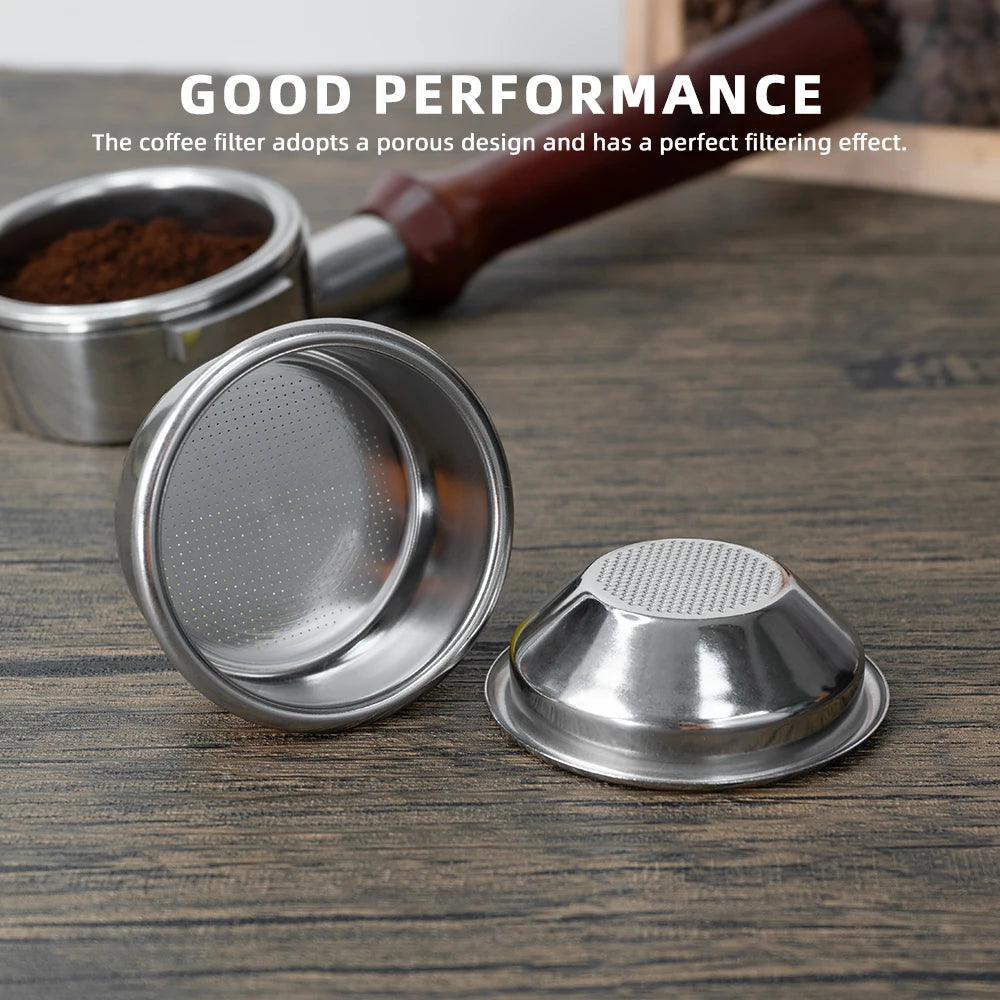 54mm Filter Basket Stainless Steel Portafilter Basket Espresso Handle Basket For Most 54mm Handle Coffee Filter Bowl Replacement