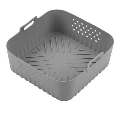 22.5cm Silicone Air Fryer Liners Reusable Non-Stick Basket for Ninja AF181 AF180 AF141 AF140 Other 5-8QT Air Fryer Accessories