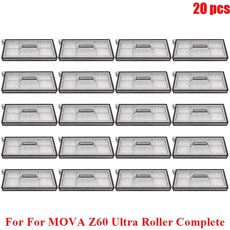 Accessories For MOVA Z60 Ultra Roller Complete/ Z60 Ultra Roller SA/ Trouver Z60 Ultra Parts Main Side Brush Mop Dust Bag Filter