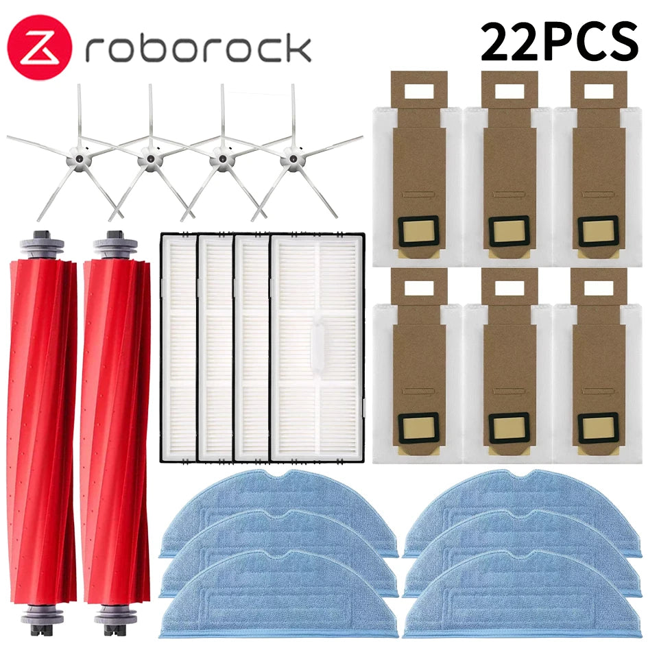 Compatible with Roborock S7 S70 S7 Plus T7S T7S Plus Robotic Vacuum Cleaner Accessories Main Brush Hepa Filter Mops Dust Bag Replacement Parts