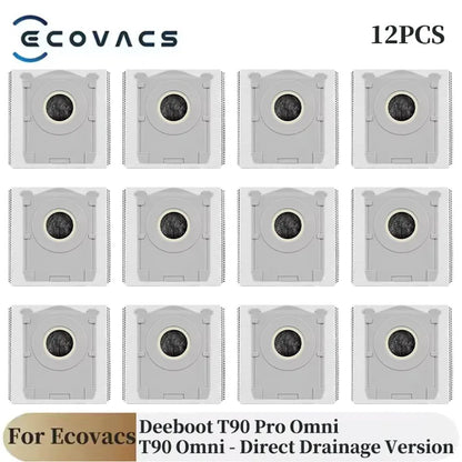 For Ecovacs Deebot T90 Pro Omni/T90 Omni Robot Vacuum Cleaner Parts Main Roller Side Brush Filter Mop Cloth Dust Bag Accessories