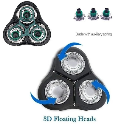 RQ11 Replacement Heads Compatible with Philips RQ1131 RQ1141 RQ1150 RQ1155 RQ1185 RQ1195, Upgraded Electric Shaver 2D Models