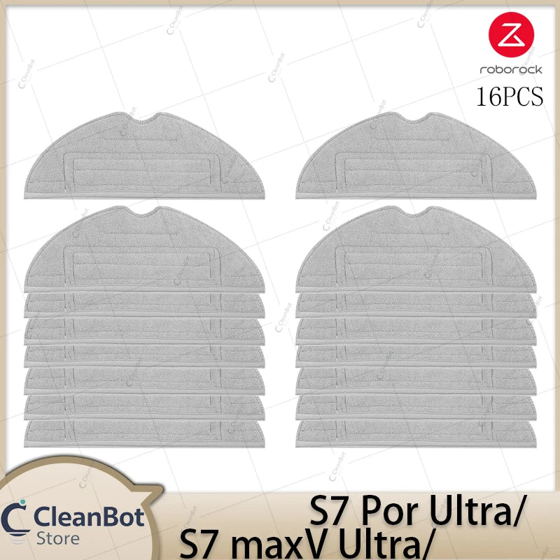Compatible with Roborock S7 MaxV Ultra/S7 Pro Ultra Robot Vacuum Cleaner Accessories Main Brush Side Brush HEPA Filter Mop Cloths Spare Parts