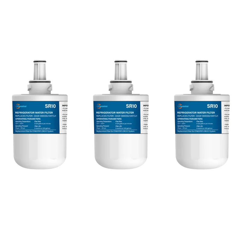 Replacement Refrigerator Water Filter Compatible with Samsung DA29 / 00003G / DA29-00003B / DA29-00003A / HAFCU1 — 1-6 Pack