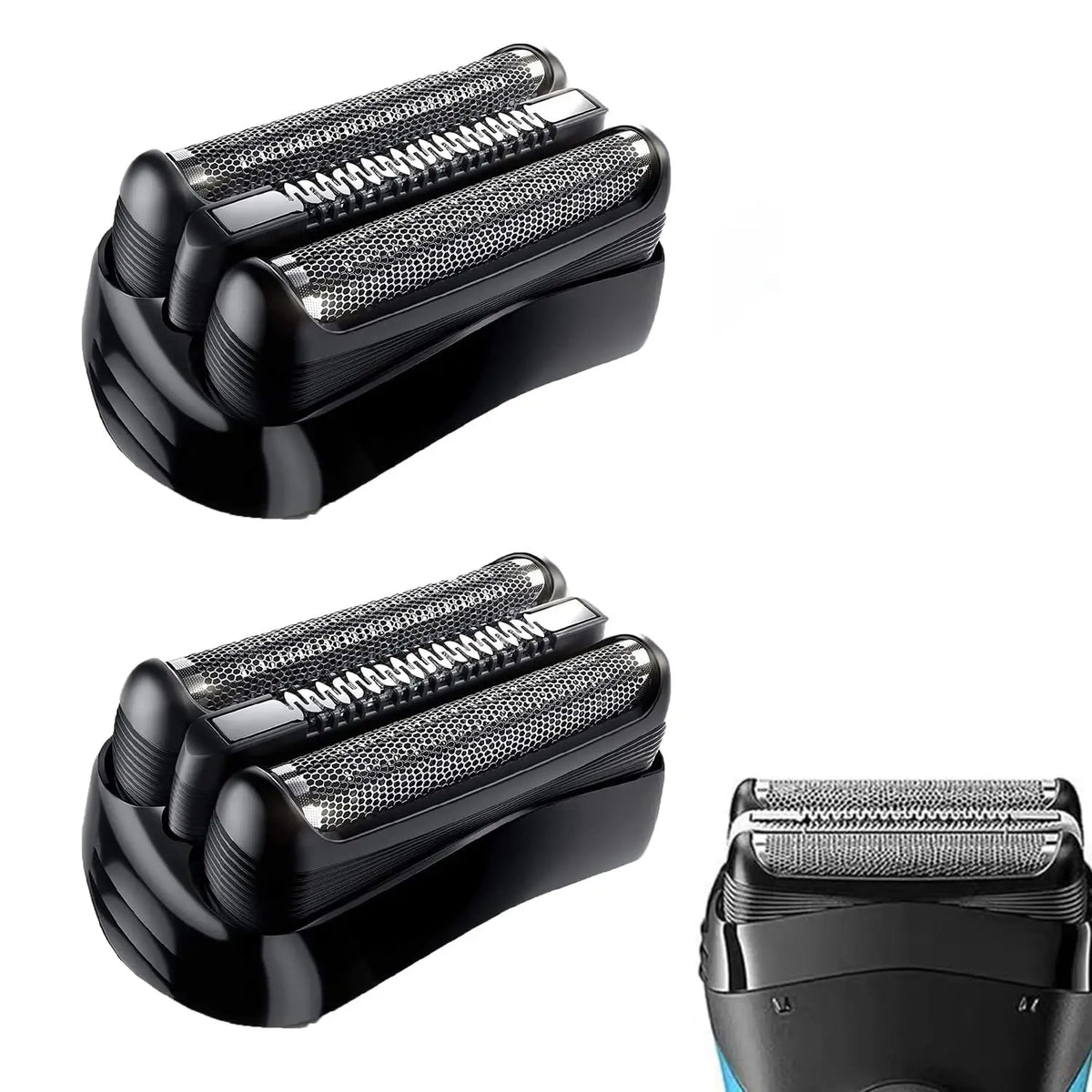 Replacement Electric Shaver Head Compatible with Braun Series 3 Electric Shavers 301S,310S,320S,330S,340S,360S,3010S,3020S,3030S,3040,black