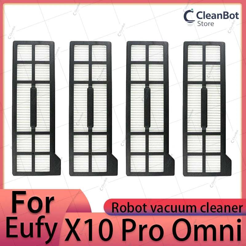 Accessories Compatible with Eufy X10 Pro Omni Robot Vacuum Dust Bag Hepa Filter Roller Side Brush Mop Cloth