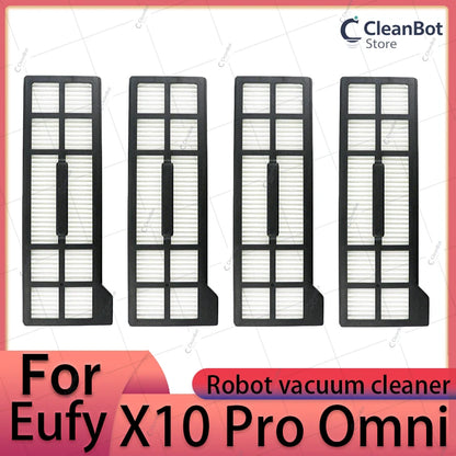 Accessories Compatible with Eufy X10 Pro Omni Robot Vacuum Dust Bag Hepa Filter Roller Side Brush Mop Cloth