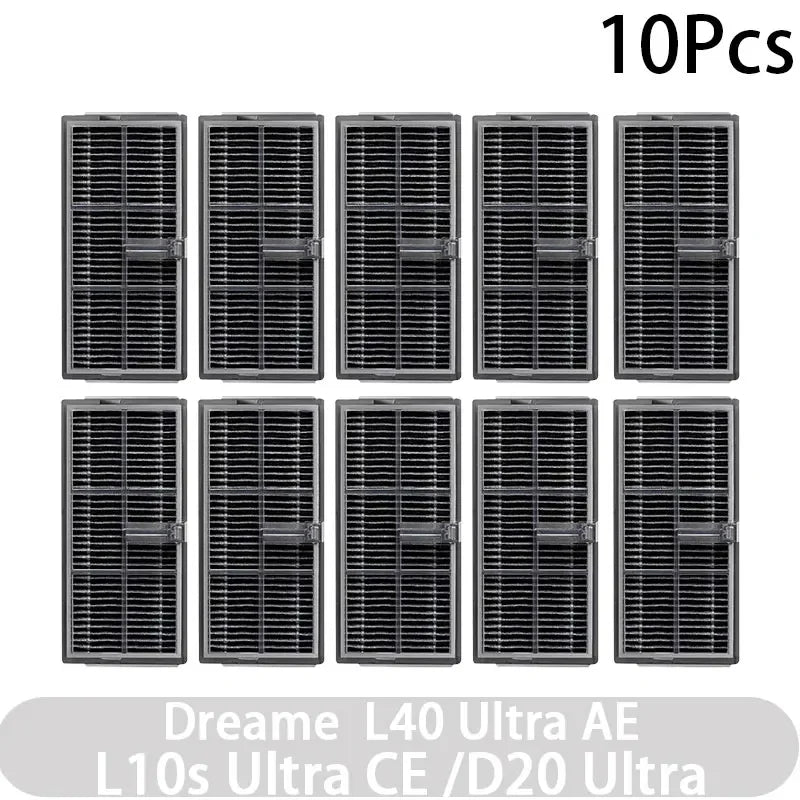 For Dreame L40 AE/L10s CE/D20 Vacuum Cleaner Accessories Main Brush Edge Brush Cloth Dust Bag Filter Screen