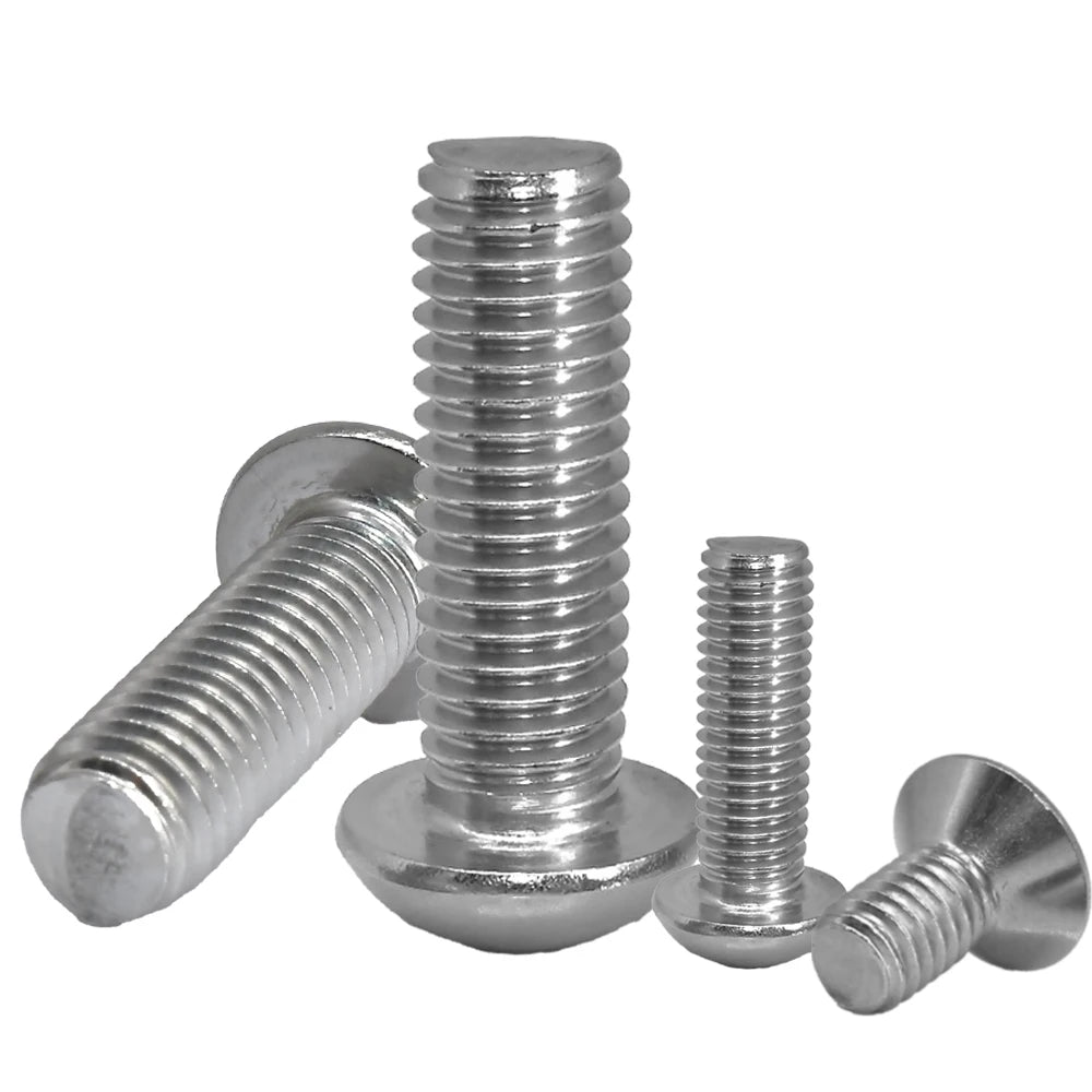 M5 M6 M8 304 Stainless Steel Allen Screws Round Head Bolt Countersunk Head Bolts Hex Socket Screws 2-20pcs