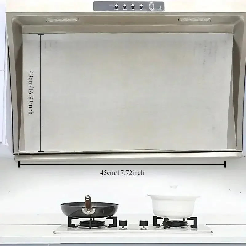 12PCS Heavy-Duty Range Hood Filters - Oil-Absorbing Mesh Covers for Kitchen Ventilation