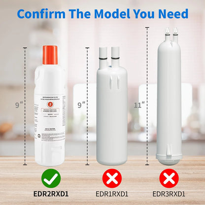 Replacement Refrigerator Water Filter Compatible with Whirlpool EDR2RXD1 / W10413645A / WRF989SDAB