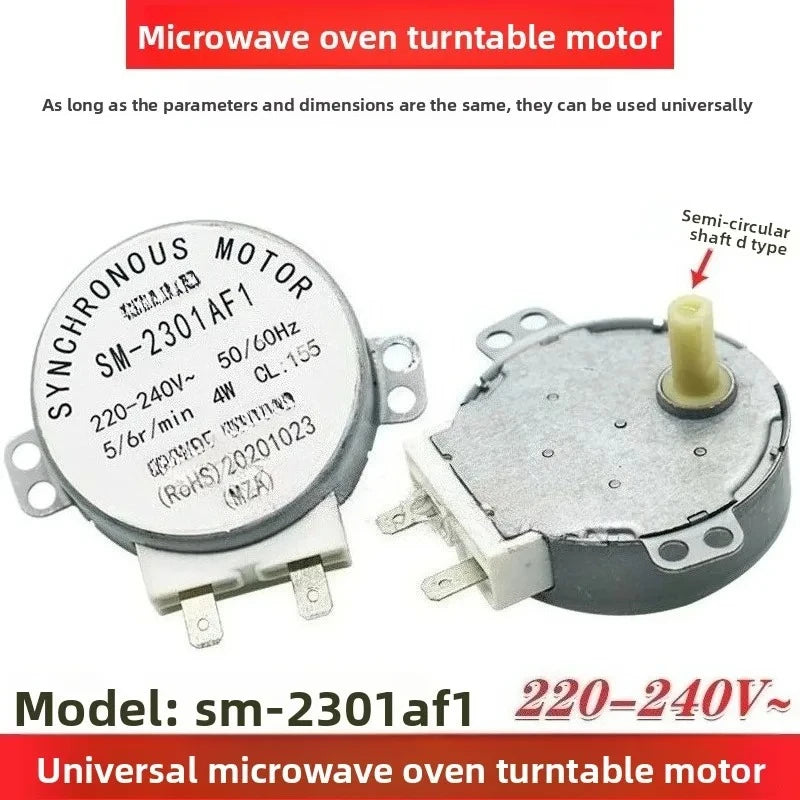 SM-2301AF1 microwave oven synchronous motor 220V 5/6r/min 4W turntable motor，1pcs