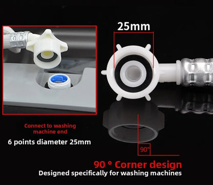 Automatic Washing Machine Inlet Hose High Pressure ‌Explosion Proof European Water Inlet Hose 3/4 Inch Garden Water Supply Pipe