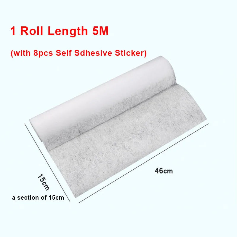 46cm*5/10M Range Hood Filter Paper Disposable Non-woven Oil-proof Cotton Filter Paper Compatible with Extractor Hoods