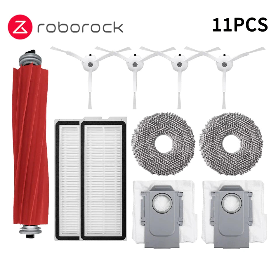 Compatible with Roborock Q Revo MaxV / Q Revo S / Q Revo Pro Robot Aspirador Accesorio Bolsa De Polvo Cepillo Lateral Principal Filtro HEPA Paño