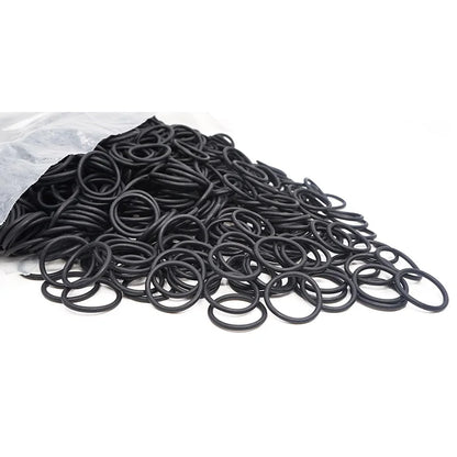 Nitrile O-ring Gasket Black NBR Seal Ring Thickness1/1.5/2mm OD 3~80mm for Automotive/Machine/Plumbing