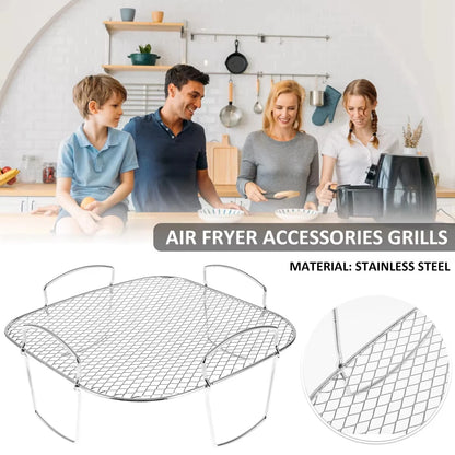 Multifunctional Roasting Rack Compatible Airfryer Dehydrator BBQ Rack Steamer Roasting Cooking Tools for Air Fryer Accessories