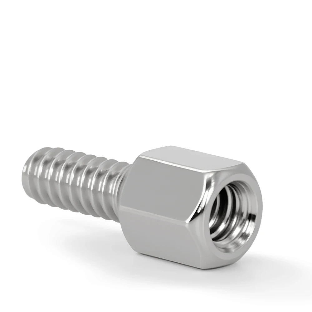 Male to Female Nickel Plate Brass Motherboard Hex Standoff Inch Thread Rack Board Stud Spacing Screws Bolt Column Spacer 4-40UNC