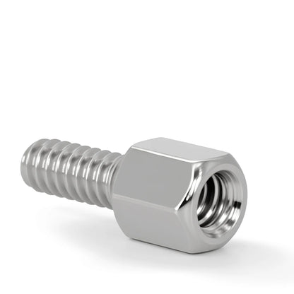 Male to Female Nickel Plate Brass Motherboard Hex Standoff Inch Thread Rack Board Stud Spacing Screws Bolt Column Spacer 4-40UNC