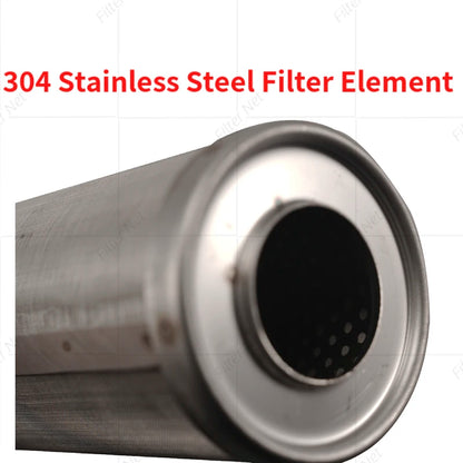 20 x 2.5 Inch Stainless Steel Filter Cartridge 304 Washable Sediment Mesh Water Filter 1- for 20 Inch Housing