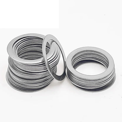 50pcs/lot 304 Stainless Steel Ultra Thin Flat Washer M3 M4 M5 M6 M8 M10 M12 Adjusting Ultrathin Shim Plain Gasket 0.1/0.2/0.3mm