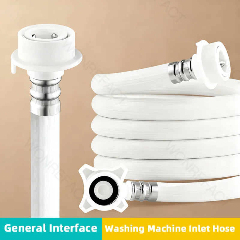 Explosion Proof Extended Hose Automatic Washing Machine Inlet Hos Threaded Anti Slip Head Extended Water Supply Hose