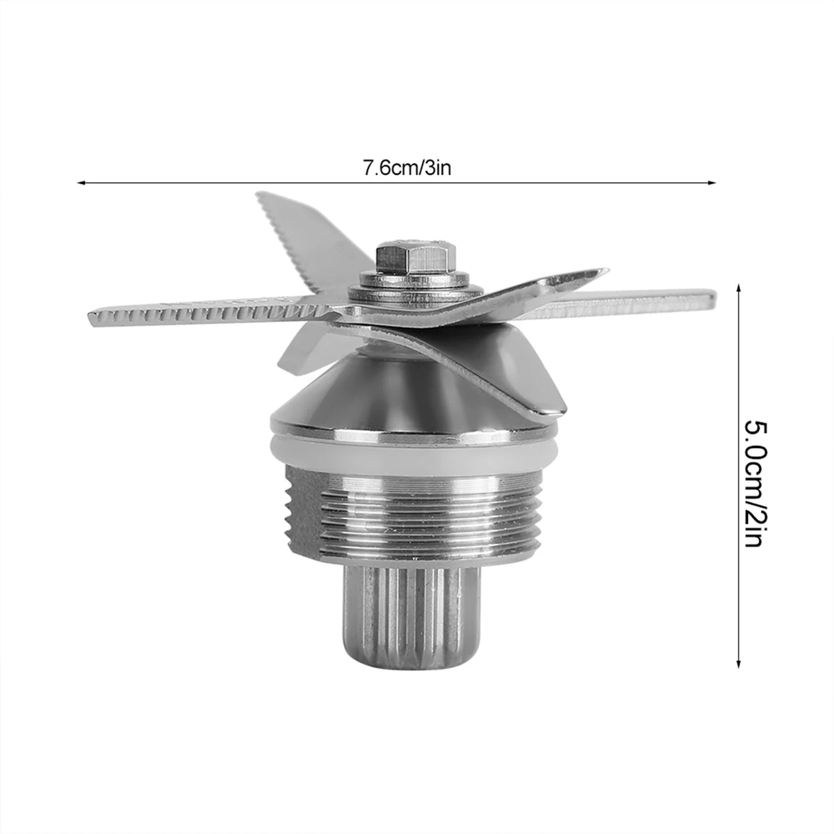 Stainless Steel Mixing Cutting Blender Blade Knife Spare Parts Compatible with 5200 Juicer Blender 64oz 48oz 32oz Juicer Blade