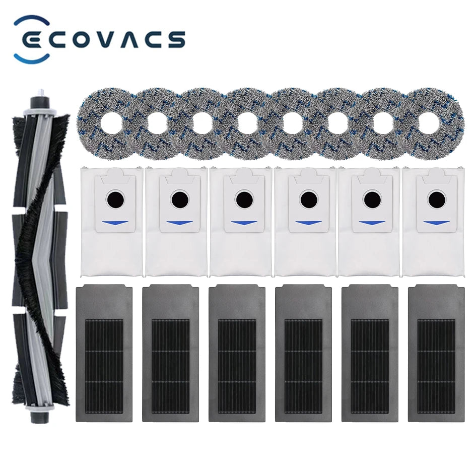 Ecovacs Deebot X2 Omni / X2 Pro / X2 Robot Vacuum Accessories Roller Main Side Brush Hepa Filter Mop Cloth Dust Bag Parts
